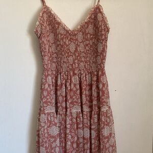 Tuberose smocked tiered maxi dress